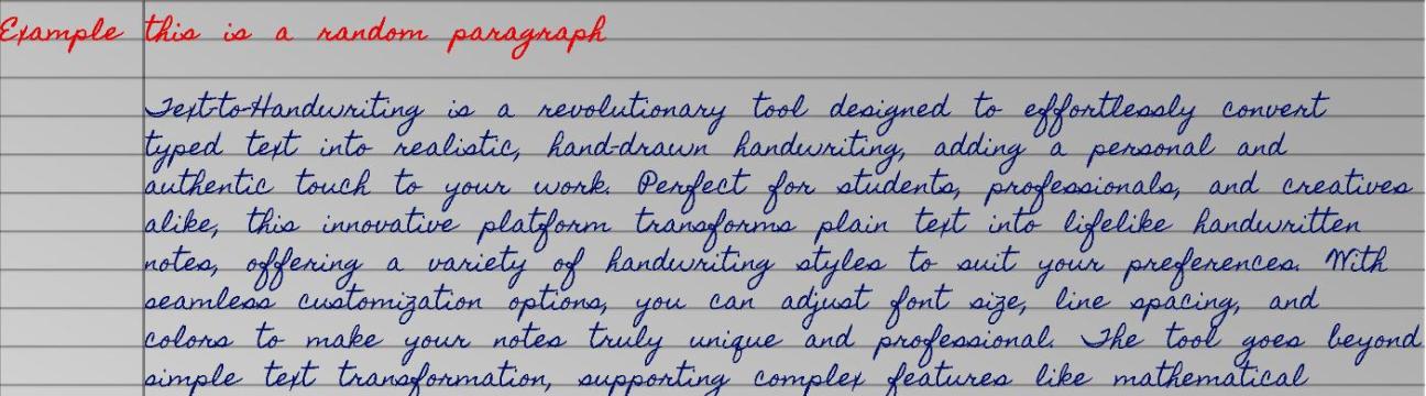 Text To Handwriting